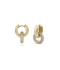 Brigitte Hoops gold vermeil hoop earrings, Bloom Jewelry