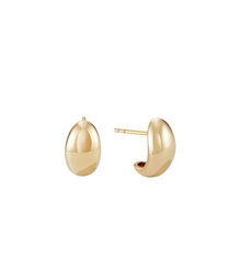 Jackie Hoops gold vermeil hoop earrings, Bloom Jewelry