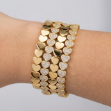 The Pavé Heart Bracelet