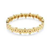 The Classic Flower Bracelet 18k gold-plated, Bloom Jewelry